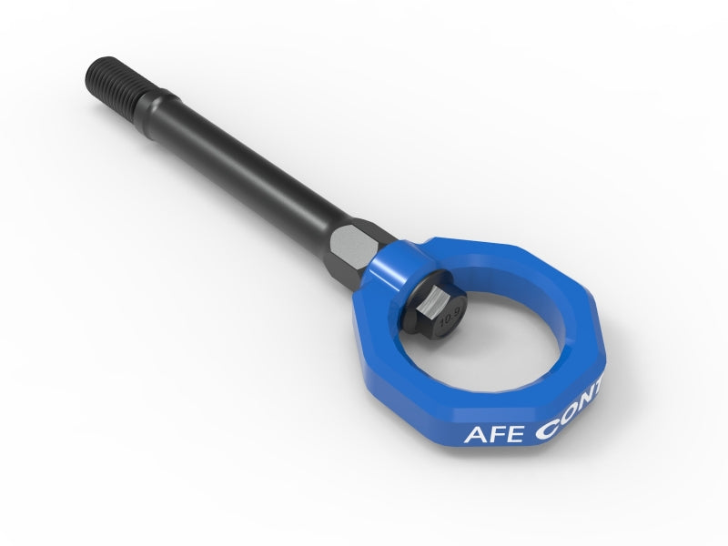 aFe CONTROL Front Tow Hook Chevrolet Corvette (C8) 20-25 V8-6.2L- Blue Tow Hooks aFe