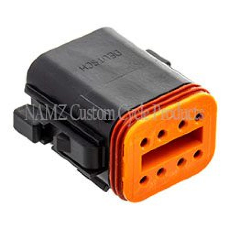 NAMZ Deutsch DT Series 8-Wire Plug & Wedgelock - Black (Repl. HD 72118-94BK) Wiring Connectors NAMZ