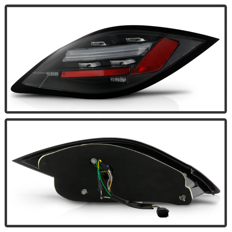 Spyder Porsche 987 Cayman 06-08 / Boxster 09-12 LED Tail Lights - Sequential Signal - Black Tail Lights SPYDER