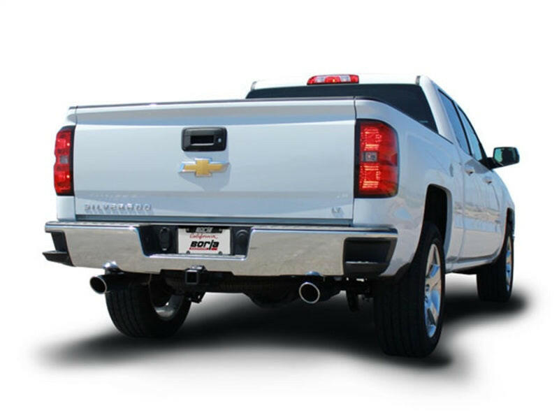 Borla 14 Silv/Sierra 1500 EC Std/CC Short 143.5in WB S-Type Single Split Rear Exit Cat-Back Exhaust Catback Borla