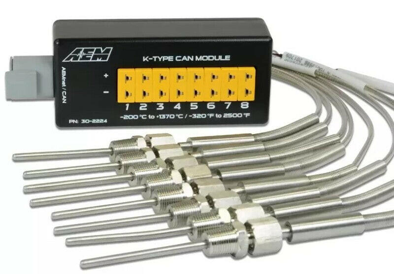 AEM 8 Channel K-Type Thermocouple EGT CAN Module Data Acquisition AEM