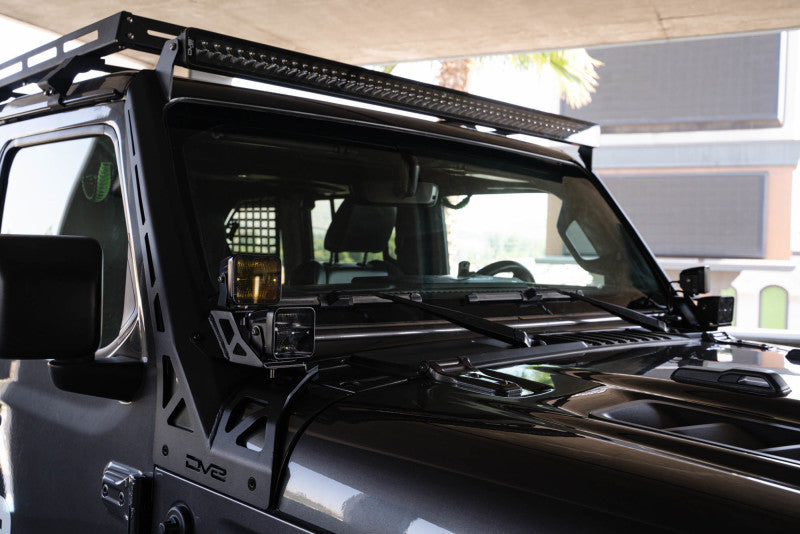 DV8 Offroad 2018+ Jeep Wrangler JLO A Pillar Dual Light Pod Mounts Light Mounts DV8 Offroad