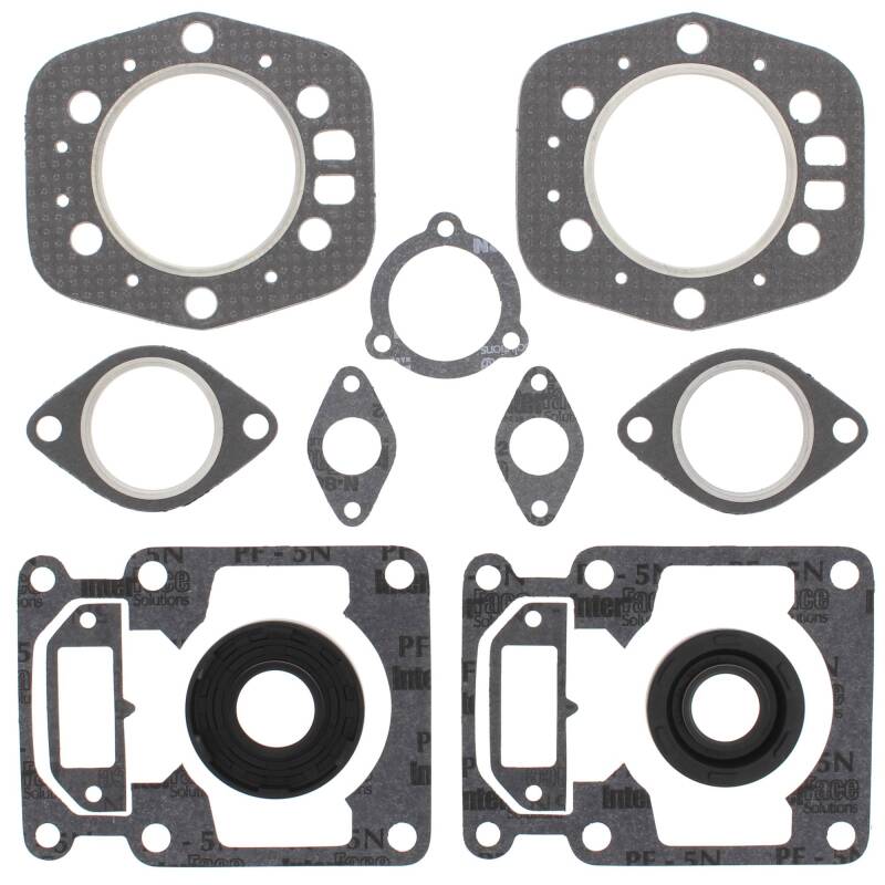 Vertex Gaskets 1977 Arctic Cat El Tigre Cross Country Complete Gasket Kit w/ Oil Seals Engine Hardware Vertex Pistons