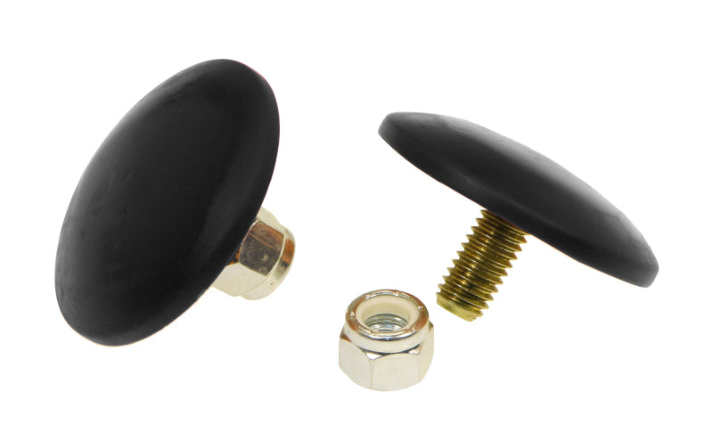 Prothane Universal Bump Stop 3/8X2 Ultra Thin Button - Black Bump Stops Prothane