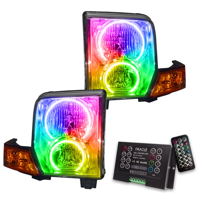 Oracle 06-10 Jeep Commander SMD HL - ColorSHIFT w/ 2.0 Controller Headlights ORACLE Lighting