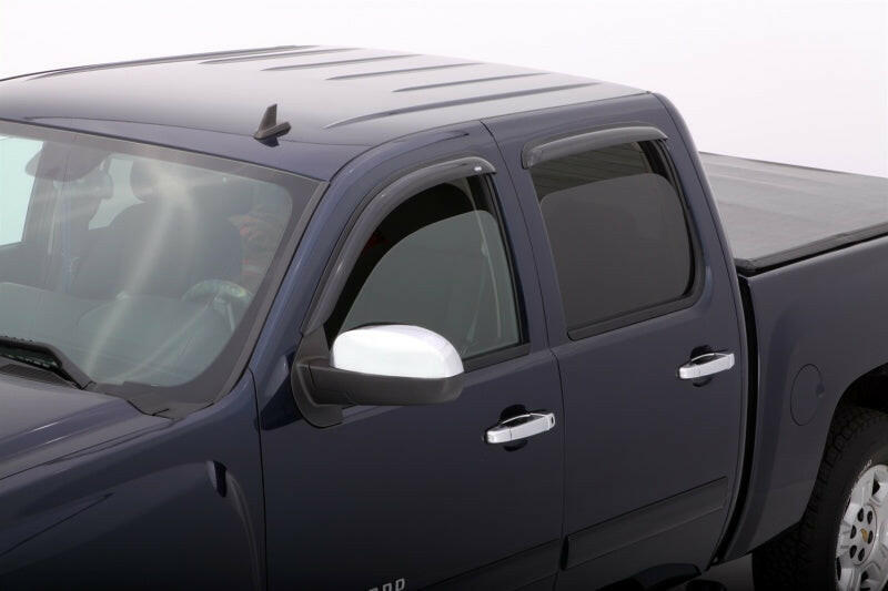 AVS 22-23 Toyota Tundra Outside Mount Window Deflectors 4pc - Smoke Wind Deflectors AVS