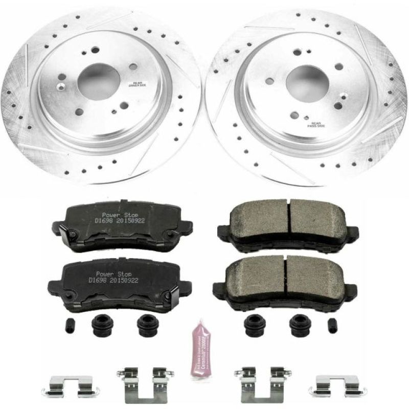 Power Stop 15-19 Acura TLX Rear Z23 Evolution Sport Brake Kit Brake Kits - Performance D&S PowerStop