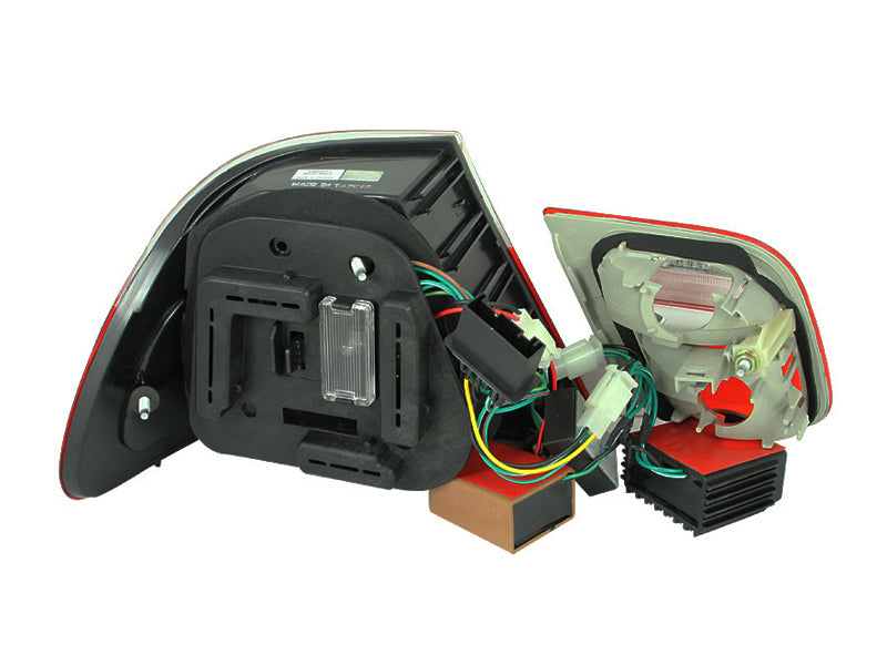 ANZO 1999-2001 BMW 3 Series E46 LED Taillights Red/Smoke 2pc Tail Lights ANZO