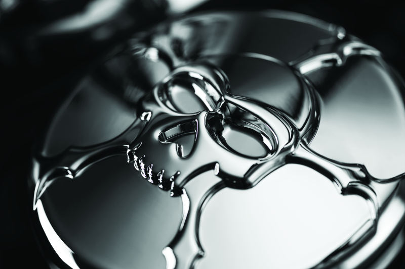 Kuryakyn Zombie Gas Cap Vented Chrome Fuel Caps Kuryakyn