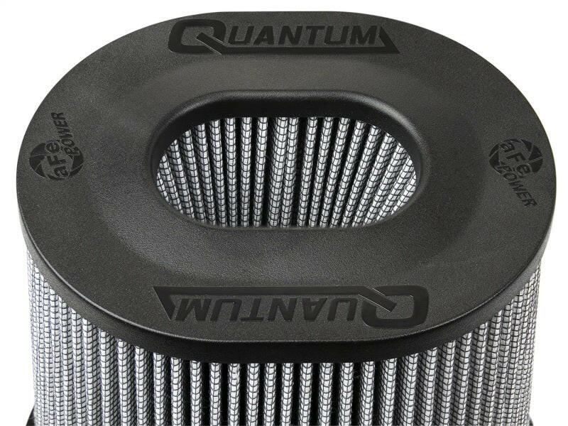 aFe Quantum Pro DRY S Air Filter Inverted Top - 5in Flange x 8in Height - Dry PDS Cold Air Intakes aFe