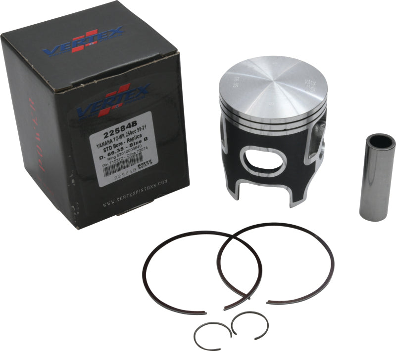 Vertex Pistons 22-23 XX 250/99-24 YZ 250/16-24 YZ 250 X Cast Replica Piston Kit Piston Sets - Powersports Vertex Pistons