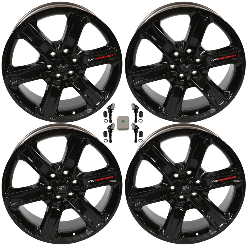 Ford Racing 15-23 F-150 22x9.5in Wheel Kit - Gloss Black Wheels - Cast Ford Racing