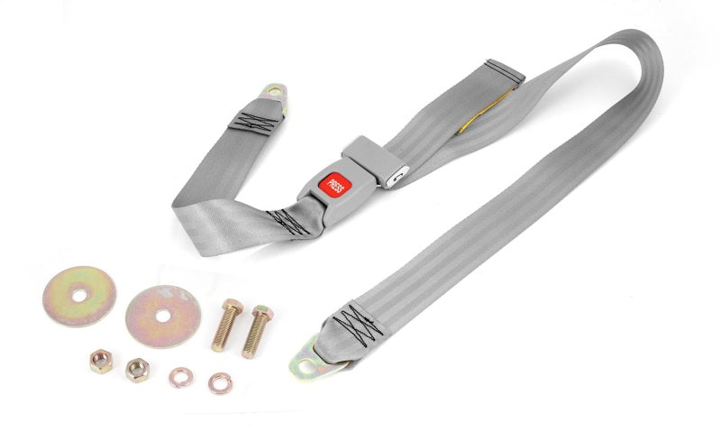 Omix Lap Seat Belt Gray 87-95 Jeep Wrangler YJ Seat Belts & Harnesses OMIX