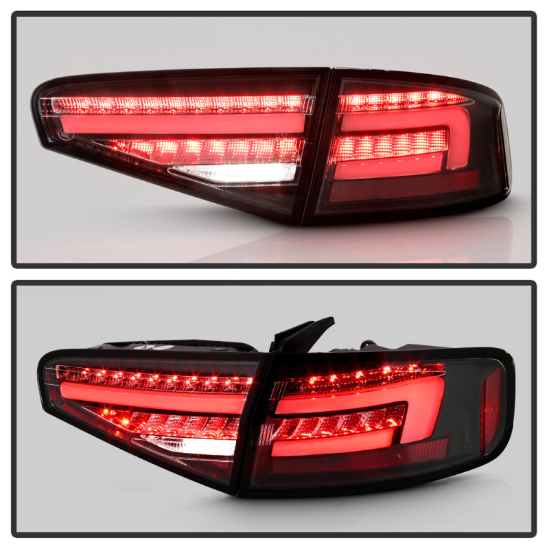 Spyder 13-16 Audi A4 4DR LED Tail Lights LED Clear Reverse Lights - Black ALT-YD-AA413-SEQ-BK Tail Lights SPYDER
