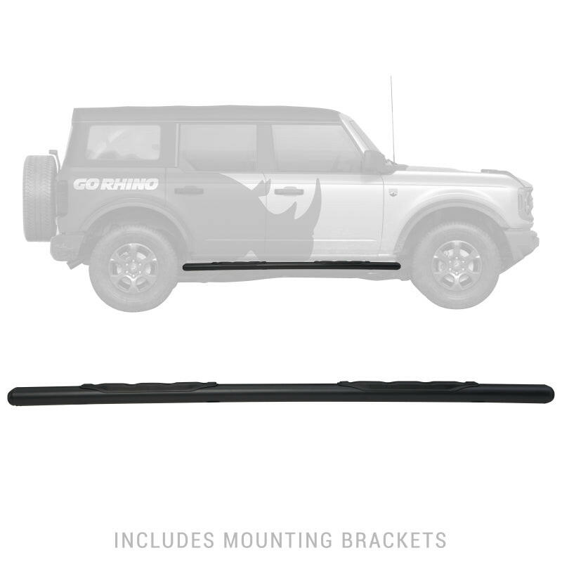 Go Rhino 18-20 Jeep Wrangler JLU 1000 Series Side Steps - Tex Blk Side Steps Go Rhino