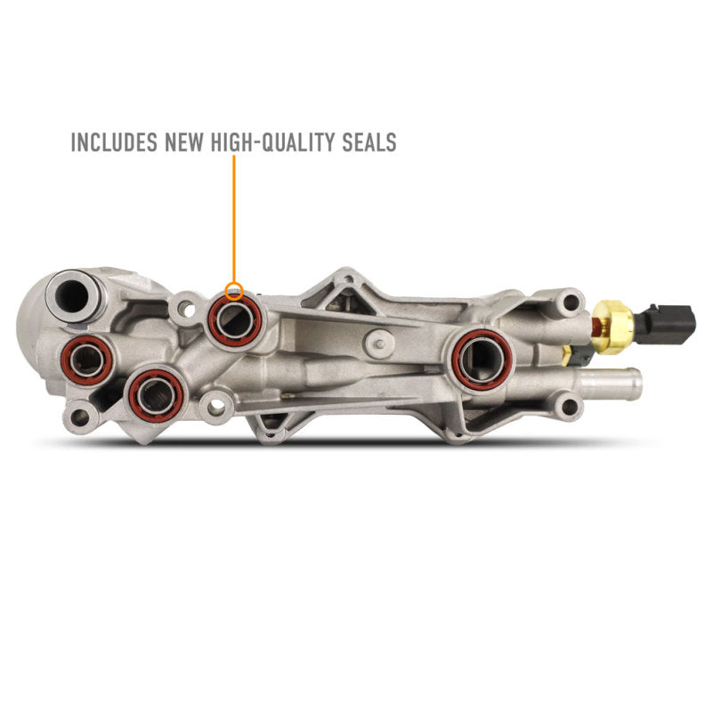 Mishimoto 12-18 Jeep Wrangler JK Aluminum Oil Filter Housing 3.6L Oil Filter Blocks Mishimoto