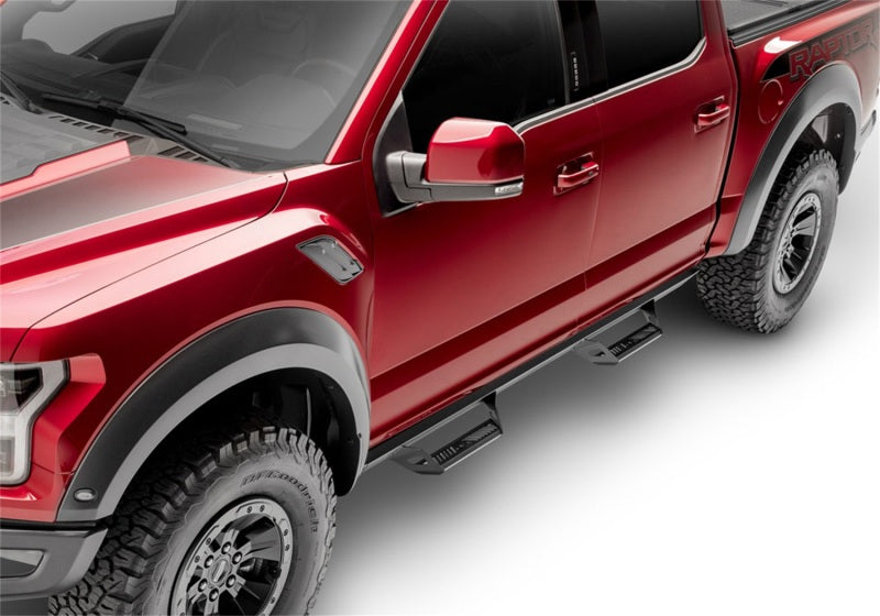 N-Fab Predator Pro Step System 15-17 GMC/Chevy Canyon/Colorado Ext Cab - Tex. Black Nerf Bars N-Fab