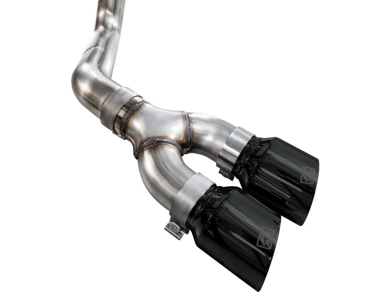 AWE 21-25 Ford F150 (14th Gen Reg Cab) Cat-Back Exhaust - 4.5in Dual Side Exit Diamond Black Tips Catback AWE Tuning