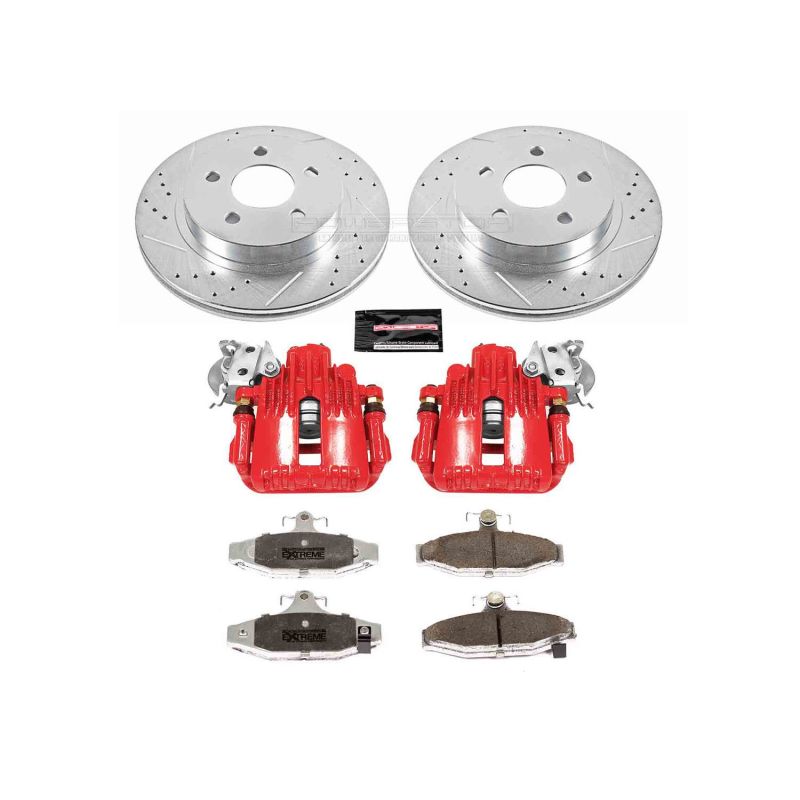 Power Stop 93-97 Chevrolet Camaro Rear Z26 Street Warrior Brake Kit w/Calipers Brake Kits - Performance D&S PowerStop