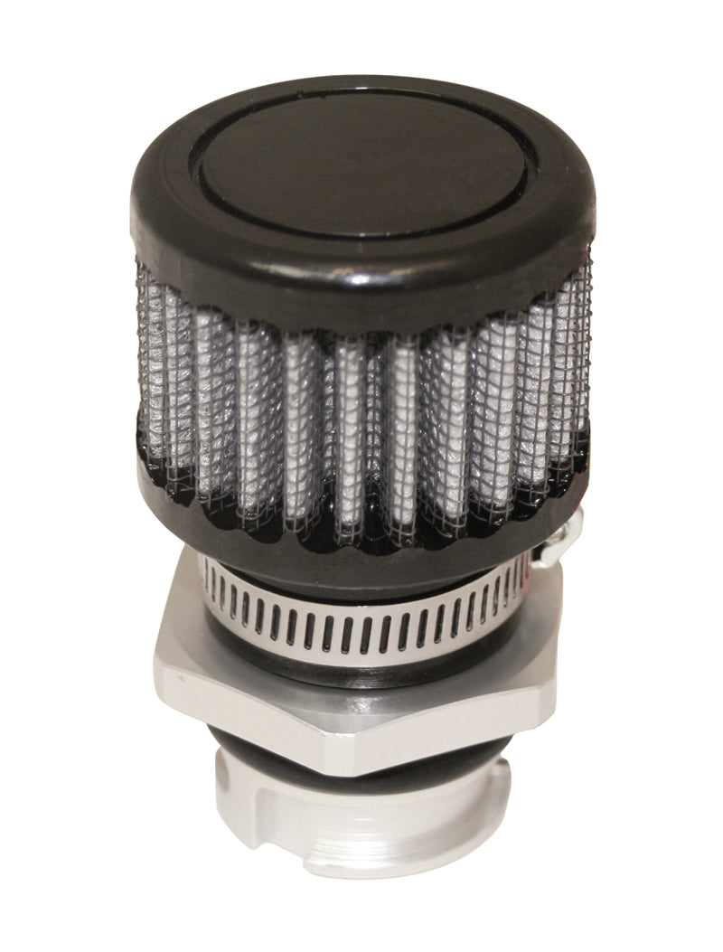 Moroso GM LS Valve Cover Breather Kit - OEM - Double Tab Oil Fill Hole - Black Finish Valve Covers Moroso