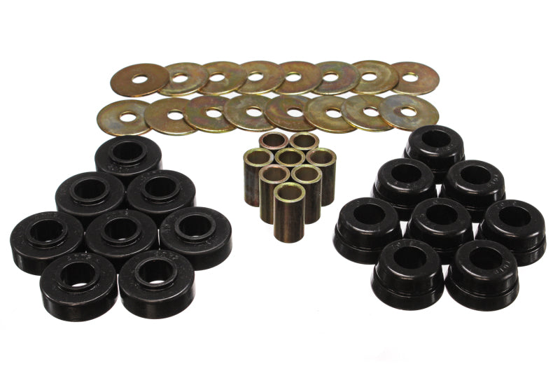 Energy Suspension Gm Body Mount Set W/Hardware - Black Bushing Kits Energy Suspension