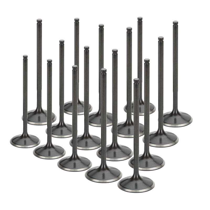 Supertech Nissan VK56DE Black Nitrided Intake Valve - +1mm Oversize - Set of 16 Valves Supertech