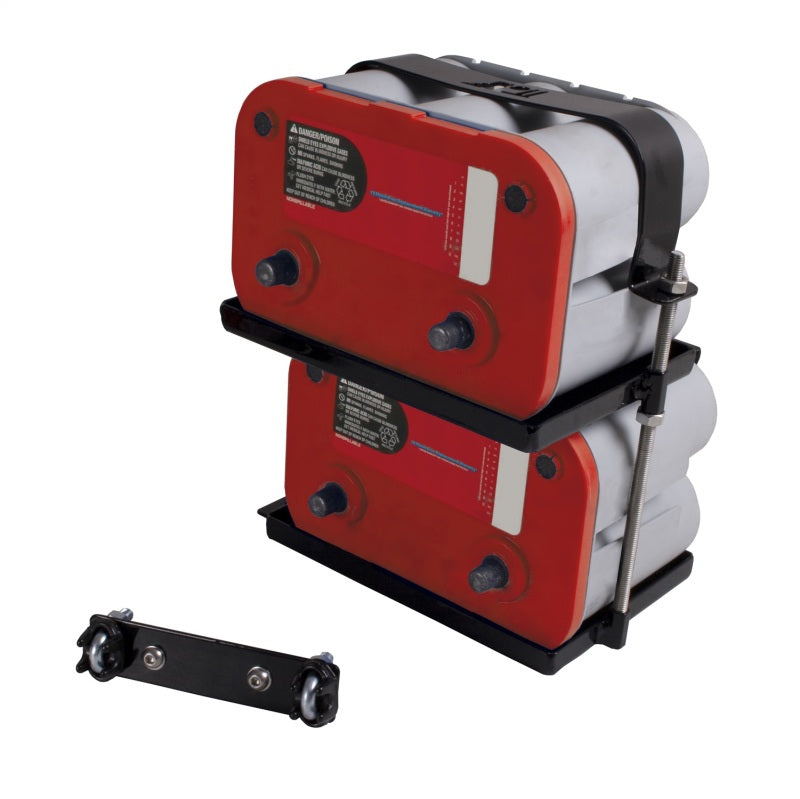 Rugged Ridge 97-06 Jeep Wrangler Dual Battery Tray Battery Accessories Rugged Ridge