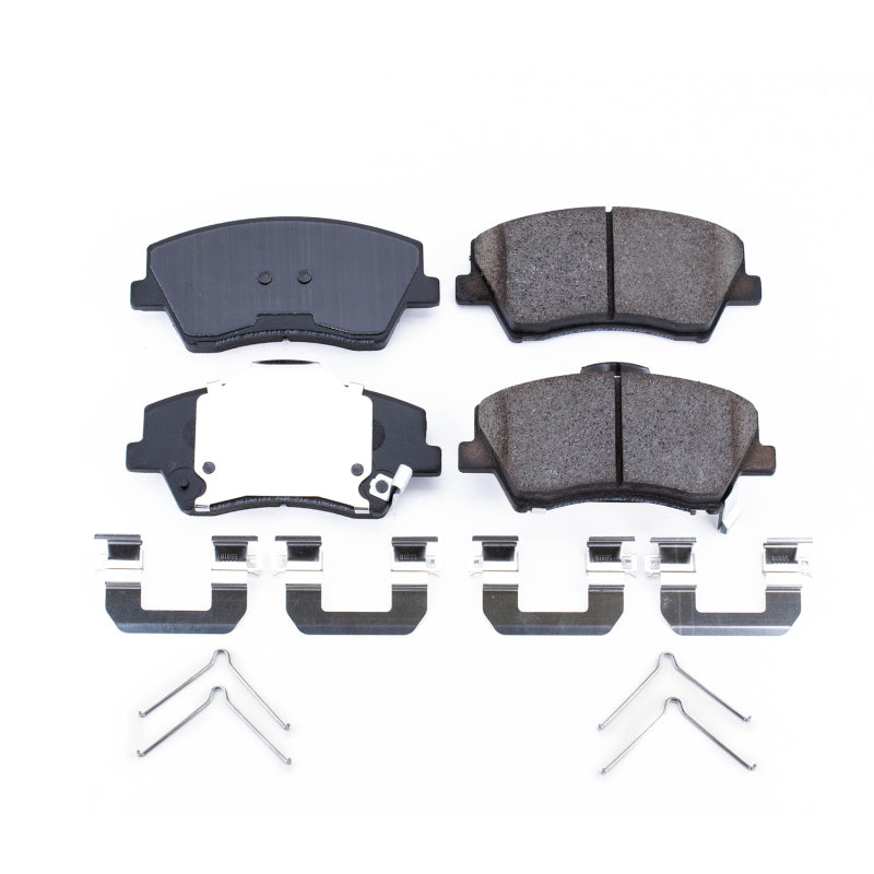 Power Stop 17-19 Hyundai Elantra Front Z17 Evolution Ceramic Brake Pads w/Hardware Brake Pads - OE PowerStop