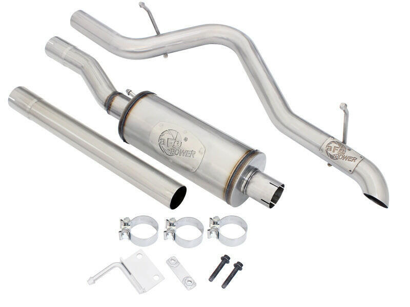 aFe MACHForce XP 2.5in SS-409 Cat-Back Exhaust 07-16 Jeep Wrangler (JK) V6-3.6L/3.8L (2-4 Door) Catback aFe