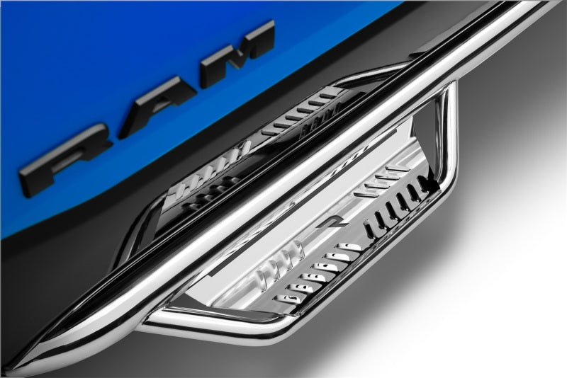 N-Fab Podium SS 19-20 Dodge RAM 1500 Crew Cab - Cab Length - Polished Stainless - 3in Side Steps N-Fab