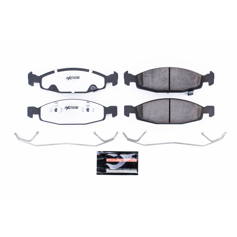Power Stop 99-03 Jeep Grand Cherokee Front Z26 Extreme Street Brake Pads w/Hardware Brake Pads - Performance PowerStop