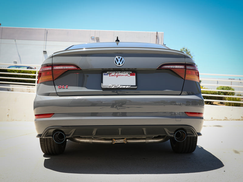 aFe 19-21 VW Jetta GLI (MKVII) L4-2.0L (t) MACH Force-Xp 304 SS Cat-Back Exhaust System Blue Tips Catback aFe