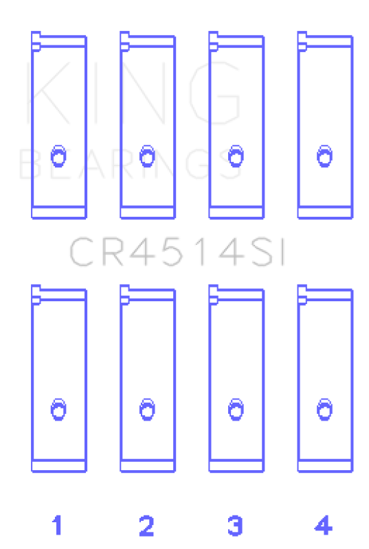 King Engine Bearings Toyota 1AZFE/2AZFE Rod Bearing Set - Size STD Bearings King Engine Bearings
