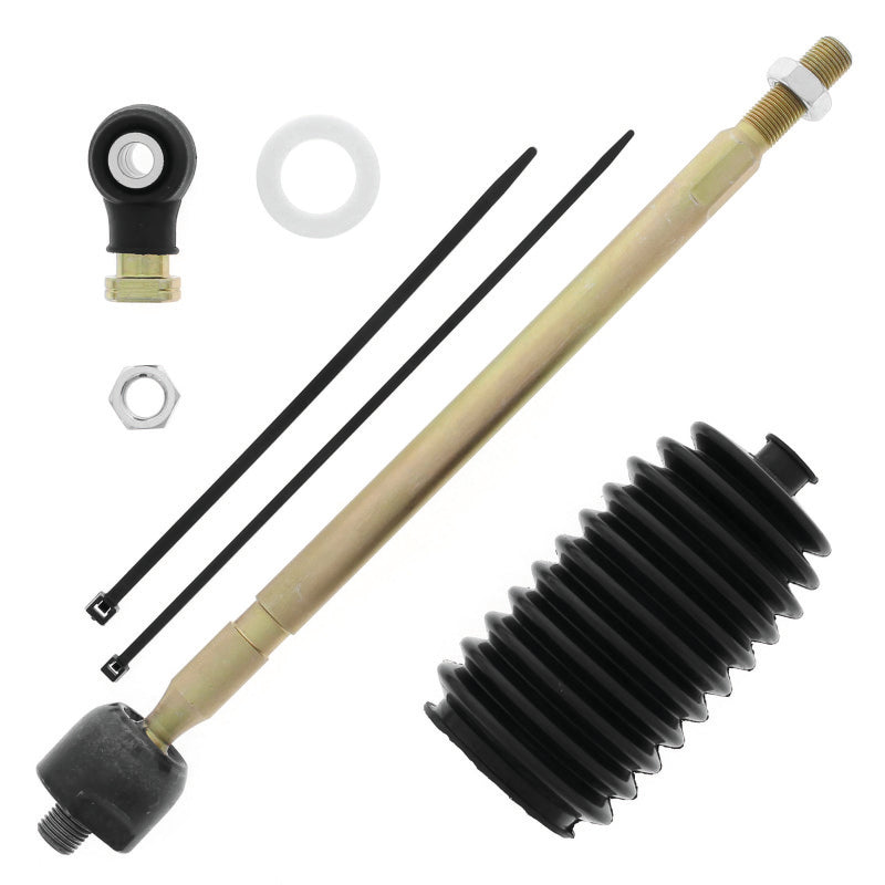 QuadBoss 10-14 Polaris Ranger 400 4x4 Steering Rack Tie Rod Assembly Kit - Left Inner & Outer Tie Rods QuadBoss