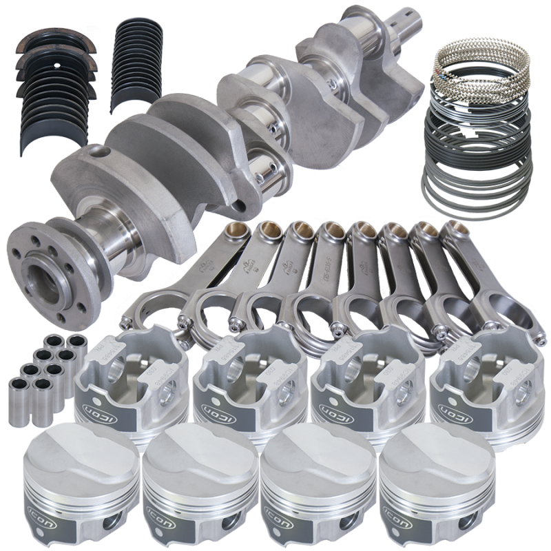 Eagle Chevy 396/402 3.766in Crank 6.135in H-Beam 17cc Dome 4.165in Pistons Rotating Assembly Rotating Assemblies Eagle