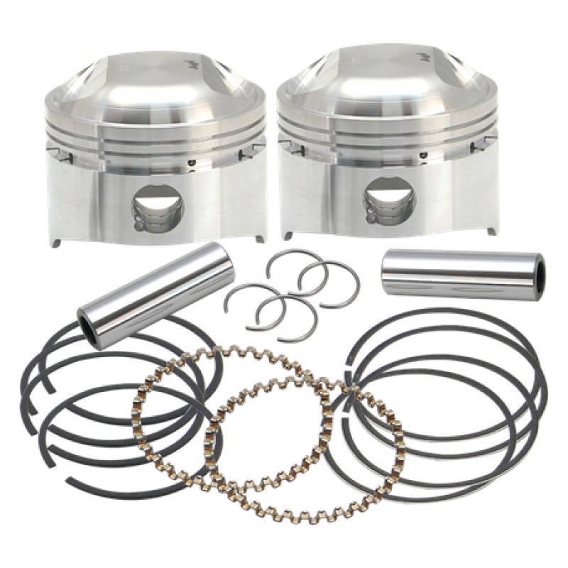 S&S Cycle 79-84 BT 3-1/2in +.030in 80in LC Forged Pistons Piston Sets - Powersports S&S Cycle