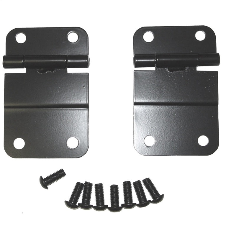 Rugged Ridge 76-86 Jeep CJ Black Lower Tailgate Hinge Set Tailgate Accessories Rugged Ridge
