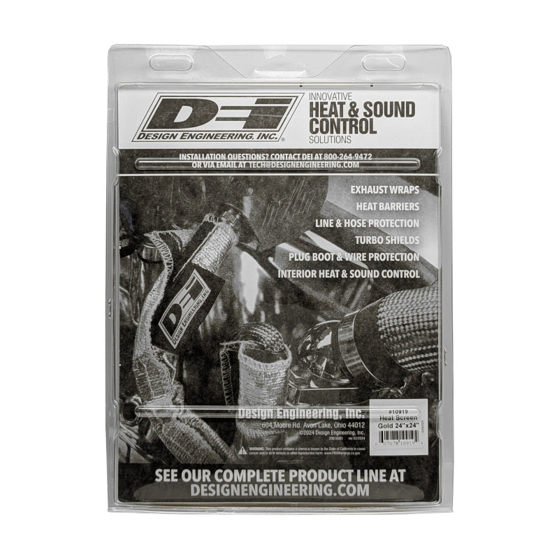 DEI Heat Screen GOLD 24in x 24in - Non-Adhesive Thermal Wrap DEI