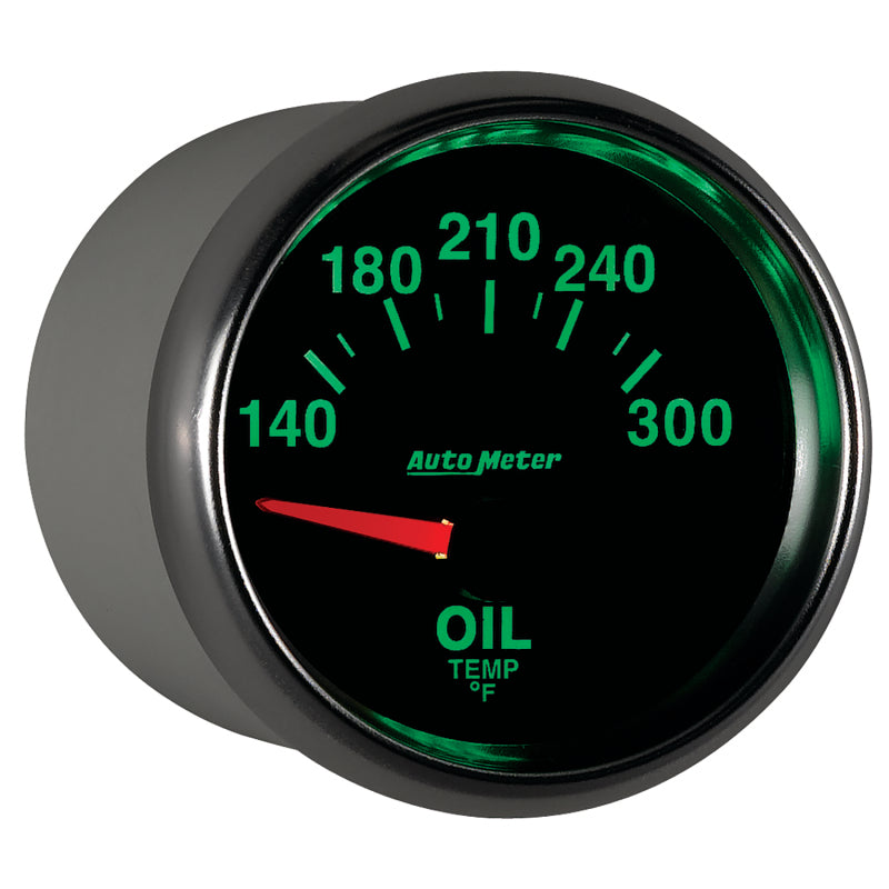 Autometer GS 52mm 140-300 Deg F Short Sweep Electronic Oil Temperature Gauge Gauges AutoMeter