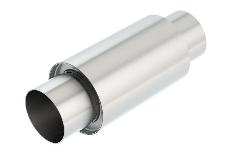 Borla 3 -1/2in In/Out x 5in Round x 8in Long XR-1 Sportsman Shorty Racing Muffler Muffler Borla