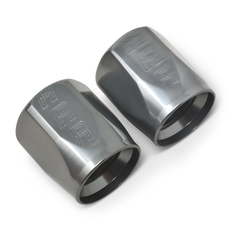 Russell Hose End Socket -10 AN Polished & Gray Anodized (2 Pack) Fittings Russell