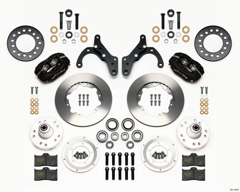 Wilwood Forged Dynalite Front Kit 11.00in 69-70 Impala Drum/Disc 69-82 Vette Big Brake Kits Wilwood