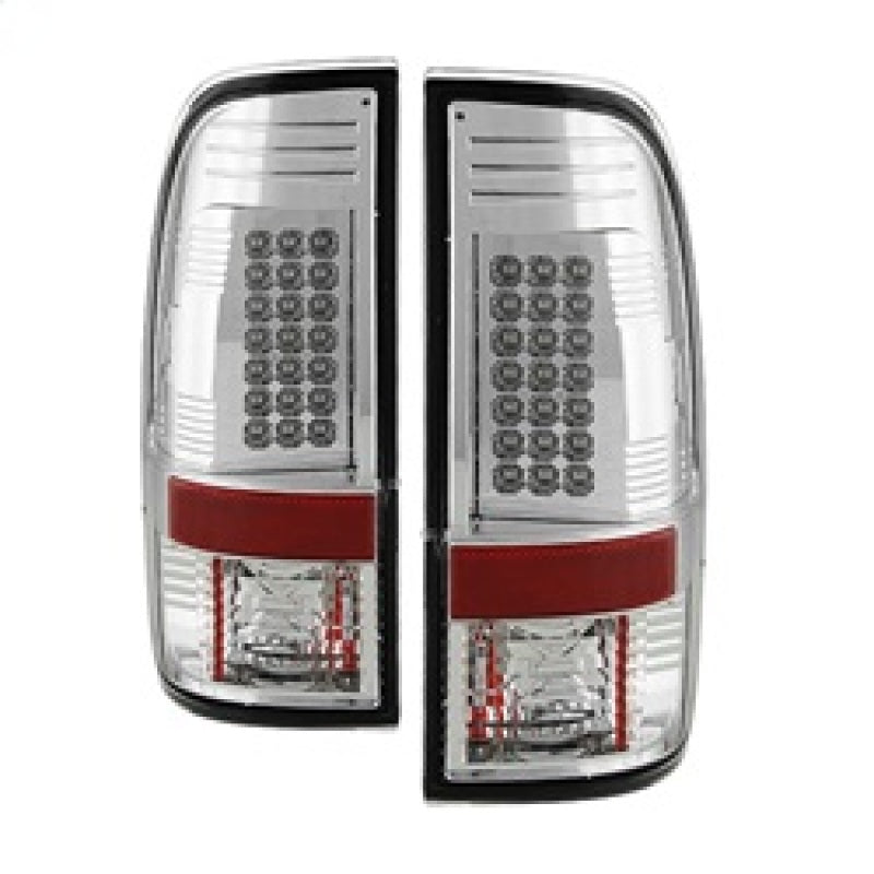 Spyder Ford Super Duty 08-15 LED Tail Lights Chrome ALT-YD-FS07-LED-C Tail Lights SPYDER
