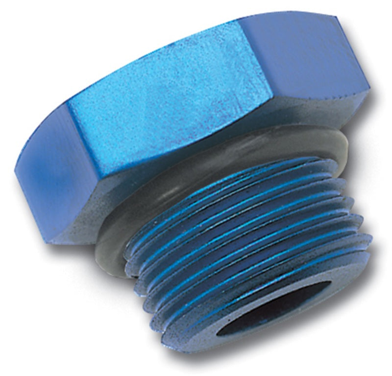 Russell Performance -8 AN Straight Thread Plug (Blue) Fittings Russell