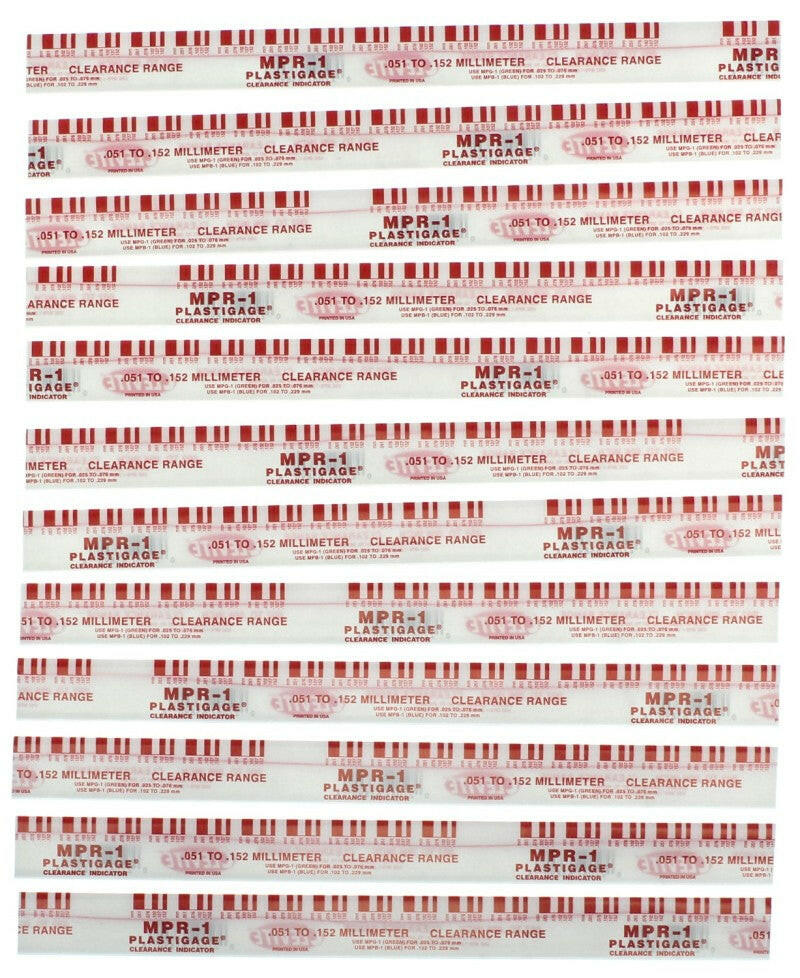 Clevite Plastigage Red Plastigage - 12 Pack Tools Clevite
