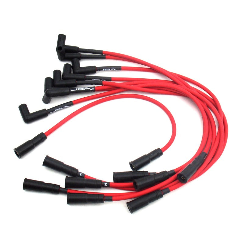 JBA 96-99 GM 5.0L/5.7L Truck Ignition Wires - Red Spark Plug Wire Sets JBA