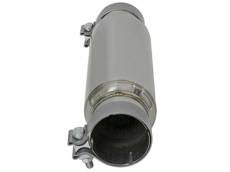 aFe MACH Force-Xp 409 SS Resonator 3in. Inlet/Outlet / 4in. Diameter / 12in. Body / 16in. Length X Pipes aFe