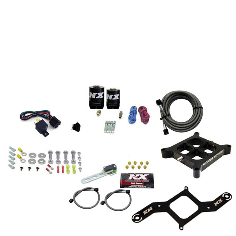 Nitrous Express 4150 Single Entry Crossbar Nitrous Plate Kit RNC (250-750HP) w/o Bottle Nitrous Systems Nitrous Express