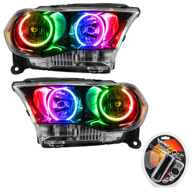 Oracle 11-13 Dodge Durango SMD HL Halogen - Black - ColorSHIFT Headlights ORACLE Lighting
