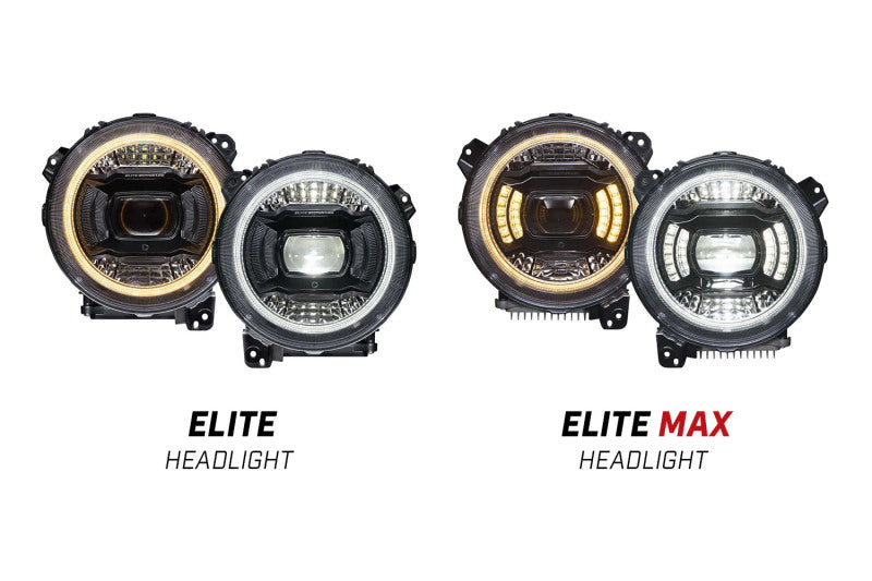 Diode Dynamics 18-23 Jeep JL Wrangler Elite Max LED Headlamps Light Accessories and Wiring Diode Dynamics